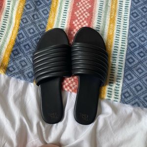 Faux Leather Sandals